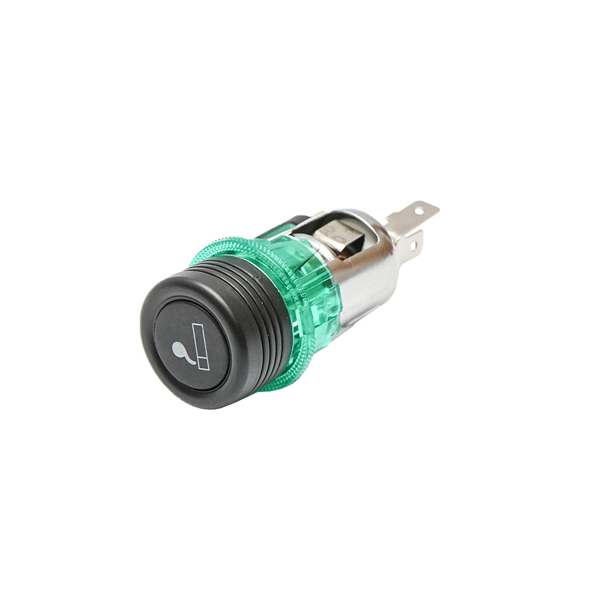 The universal car cigarette lighter socket fi28 12/24V 10A, with integrated green light Breckner Germany